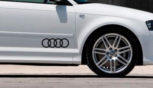 Autocollants d'autocollants Logo Audi TT A3 A4 A6 A8 S4 S5 Q3 Q5 Q7 S6 RS4 RS6 S LIGNE # 2